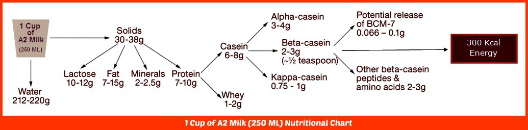 A2 Cow Milk Nutritional Chart